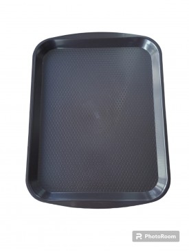 20X30 SİYAH PLASTİK FASTFOOD TEPSİ